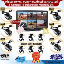 Bawerlink Bw-9160dvr 10"ınç Monitor 6 Kameralı Ahd Beyaz Ledli 1080p Mibzer Kayıtlı Kamera Seti