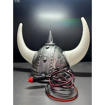 Ahmet Otomotiv Torpido Önü Viking Şapkası Kırmızı