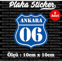 06 Ankara İl Şehir Plaka Sticker Futbol Spor Kulüb