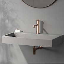 Teska E 5529 Arte Leo L Lavabo Bataryası Rose Gold