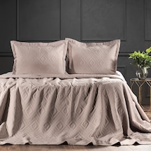 Schafer Glamour Yatak Örtüsü Seti- 3Parça- Bej