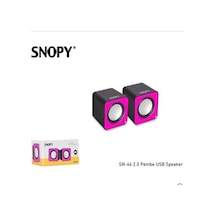 Snopy  Sn-66 2.0 Usb Speaker  Pembe