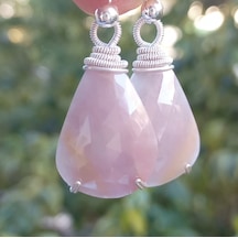 2011 Kök Safir Gümüş 925 El Yapımı Küpe Pudra