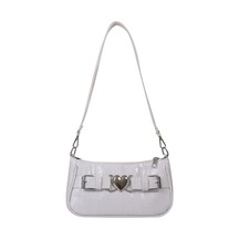 Popüler Moda Lazer Omuz Çantası Kadın 2024 Yaz Yeni Çanta Sınır Ötesi Trendy Küçük Kare Çanta Batı Tarzı Koltukaltı Çanta Beyaz - Gümüş 751614 Beyaz - Kırmızı