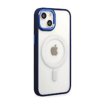 Newface Apple İphone 15 Pro Kılıf Room Magneticsafe Silikon - Lacivert