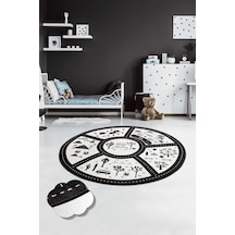 Black Cıty Çocuk Ve Bebek Halısı Yıkanabilir ,kaymaz Taban Leke Tutmaz Djth No Color