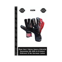 Özel Seri Takım Sporu Etkinlik Savunma Gk-300-4-8 Kaleci Eldiveni 8 No German Latex Çok Renkli