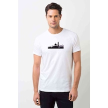 Silhouette Mosque Erkek Beyaz Tshirt (531020639)