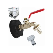 Tank Musluğu 1000l S60x6 Ibc Musluk Bağlantısı 1/2" Hortum Bağlantısı, Tahliye Tankı Adaptörü, Bahçe Musluğu İçin, Tank Adaptörü İçin 1 Adet A