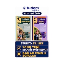 Tudem 7.sınıf 2027 Stüdyo Fen-türkçe Bağlam Temelli Maarif Müfredat Soru Bankası Set Turuncu