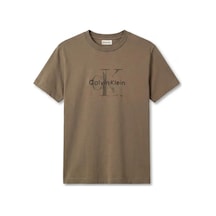 Calvin Klein Ss 20s Ez Distressd, Ldy Kahverengi Erkek T-shirt