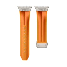 Adige  Apple Uyumlu  Watch  Ultra 2 Kordon Kayış Silikon Çizgi Desen Krd-113