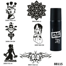 Çılgın Kızlar Spray Tattoo Geçici Dövme Yapma Seti Sprey Dövme Kiti