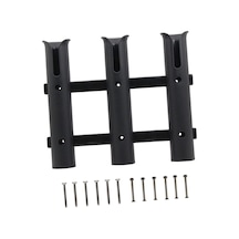 Suntek Olta Kamışı Raf Takımı 3 Tüp Tutucu Odası Siyah