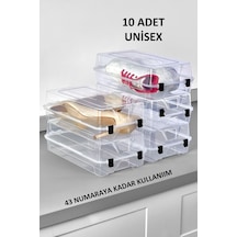 10 Adet Ayakkabı Kutusu Şeffaf Ayakkabı Saklama Kutusu Kadın Ve Erkek Diğer