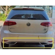 Vw Golf 7 2013-2016 Mk7 Eksoz Görünümlü Arka Difüzör