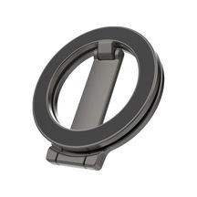 Wholesale11 Çift Taraflı Manyetik Cep Telefonu Parmak Yüzük Siyah