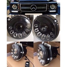 Mercedes G65 Siyah Far Seti Ledli 1986-2006