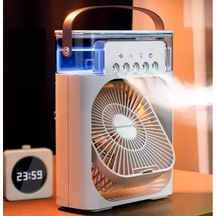 Su Hazneli Şarjlı Masa Vantilatörü - 9071982651123 Çok Renkli