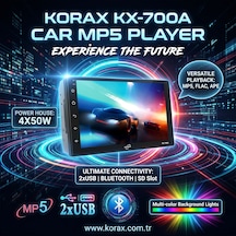 Korax Kx-700a 7" Android Multimedya Ekran Gps Wifi Dvr Geri Görüş Destekli Mp5 Teyp