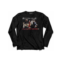 Boku Dake Ga Inaı Machı Naruto One Pıece Uzun Kollu Tişört Baskılı Çocuk T-shirt 001