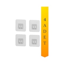 Yedek 4 Adet Yapışkanlı Askılık Sticker Banyo Köşeliği Askısı Mutfak Düzenleyici Duş Rafı Kancası Şe Diğer