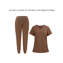 Suntek Hemşirelik Ovalama Seti V Yaka Hemşire Xxl-kahverengi