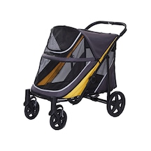Cosmotex Eurodog Katlanabilir Köpek Arabasıgri Sarı 112x65x100 Cm