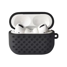 Airpods Uyumlu Pro 2 2.nesil Spor Delikli Kılıf - Siyah-siyah