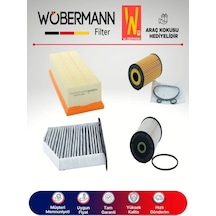 Wöbermann VW Jetta 1.6 TDI Filtre Bakım Seti 2009-2010 CAY 4'lü Karbonlu