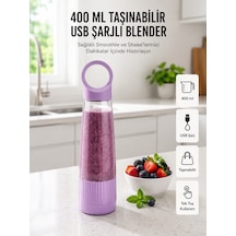 Kompakt Tasarımlı Usb Şarjlı Smoothie Blender Çokrenkli