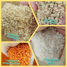 Köy Bulguru 1 Kg Pirinç 1kg Yeşil Mercimek 1 Kg Kırmızı Mercimek 1 Kg Köy Mahsulu Doğal