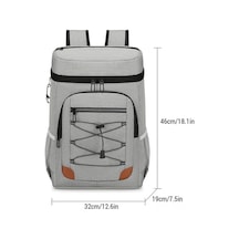 Pazly Isı Yalıtımlı Su Geçirmez Sırt Çanta, Mükemmel Su Gezisi İçin, Öğle Yemeği Çantası, Mavi Mavi