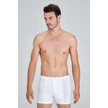 Pierre Cardin Kom Elite Merserize Şort Boxer Beyaz