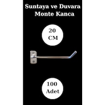 Suntaya Kanca 20 Cm Duvara Monte Çok Amaçlı Kanca Mağaza Düzenleme 100 Adet