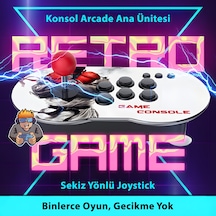 İdragon M9 Arcade Oyun Konsolu Hdmı Çıkış 64gb Hafıza 2 Oyunculu Joystick Seti