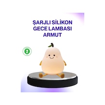 Şarjlı Armut Masa Lambası Renk Değiştiren Led Gece Işığı Belirtilmemiş