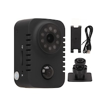 Qingmipy Md29 Kamera: Güneş İzi Algılama Kaydedici, Gece Görüşü Kızılötesi Klipsli Kameralar, 1080p Geniş Açı Kartlı Kayıt Cihazı Siyah