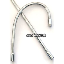 Kıvrımlı Spiral Aplik Ve Masa Lambası Borusu 9 Mm Siyah