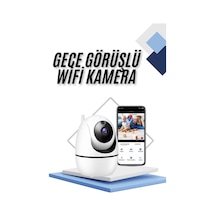 Kablosuz Wifi Destekli Akıllı Güvenlik Kamerası Hareket Sensörlü
