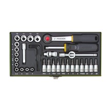 Proxxon 23080 1/4 Cırcır Kollu 36 Parçalı Lokma Ve Bits Takımı