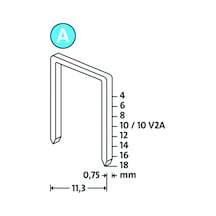 Novus A Tip 53/10mm Süper Sert Zımba Teli 1000 Li Paket