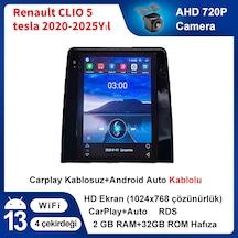 Renault Clıo 5 Tesla 2020-2025yıl 2gb Ram 32gb Rom Carplay Multim