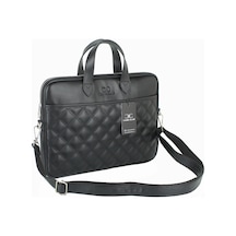 Case Club Macbook Uyumlu Air Pro 13.3" & 14" Inç Uyumlu Siyah Laptop Evrak Çantası