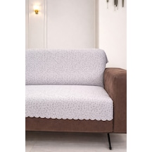 Çita Koltuk Örtüsü Lüks Keçeli Alt Kumaş Kaymaz Koltuk Örtüsü 175x220 Oturma Yeri Ve Sırtını Kapatır Gri