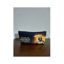 Star Wars - Darth Vader Desenli Tasarım Kalemlik - Makyaj Çantası Diğer