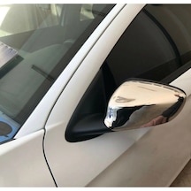 Peugeot 301 Uyumlu 2012-2018 Krom Ayna Kapağı 2 Parça Paslanmaz  Çelik