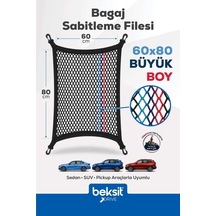 Drıve- Bmw Model Özel Renkli Tasarım Bagaj Sabitleme Filesi 60x80 Cm
