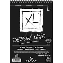 Canson Xl Dessin Noir Siyah Çizim Bloğu 150G A5