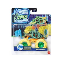 Hot Wheels Neon Smashers Monster Trucks Skelesaurus Jmv39 Çok Renkli